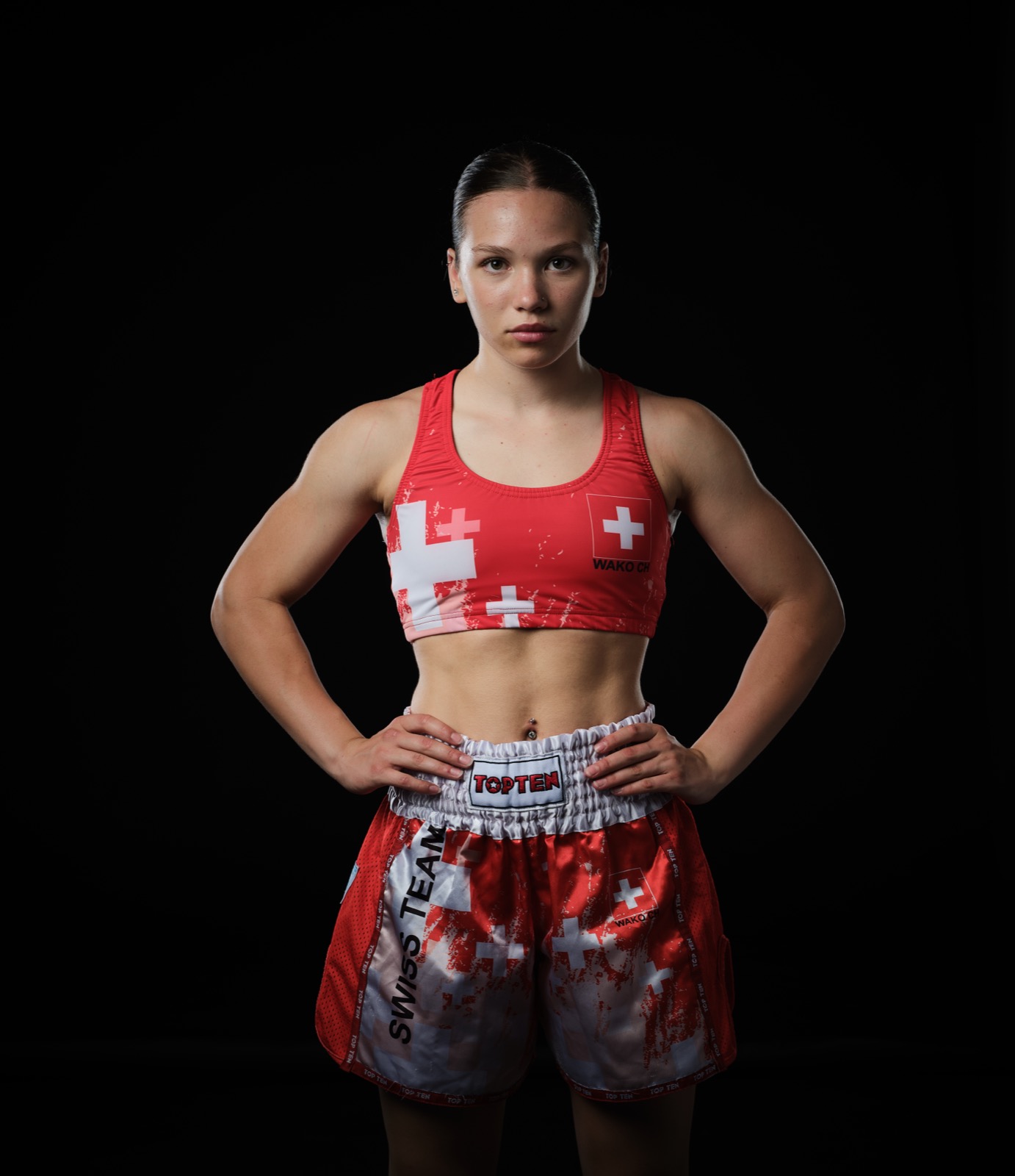 Eva Tschanz in Swiss national team gear